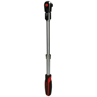 KS Tools 1/2" SlimPOWER Teleskop-Gelenk-Umschaltknarre, 72 Zahn