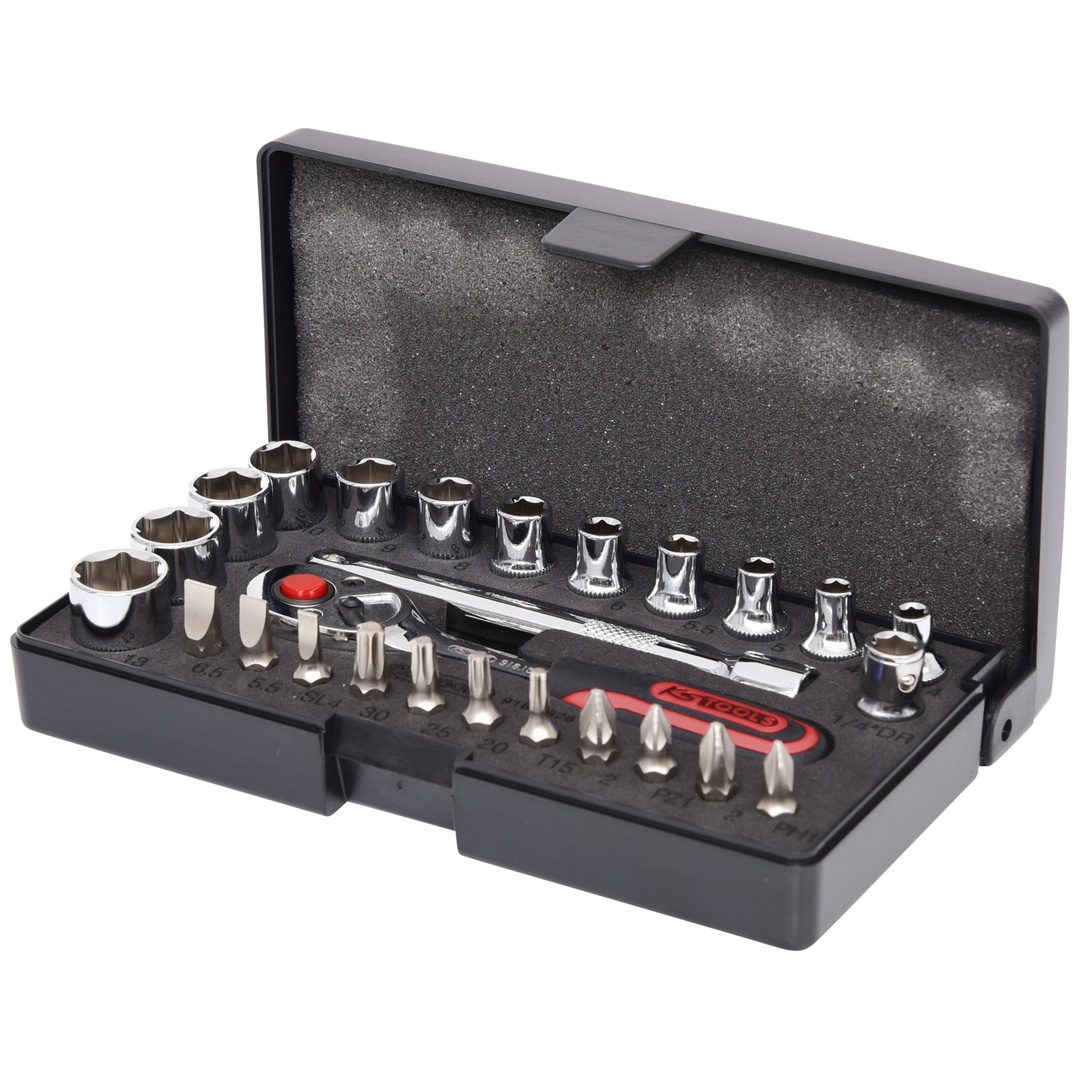 KS Tools 1/4 CHROMEplus Steckschlüssel-Satz, 26-tlg