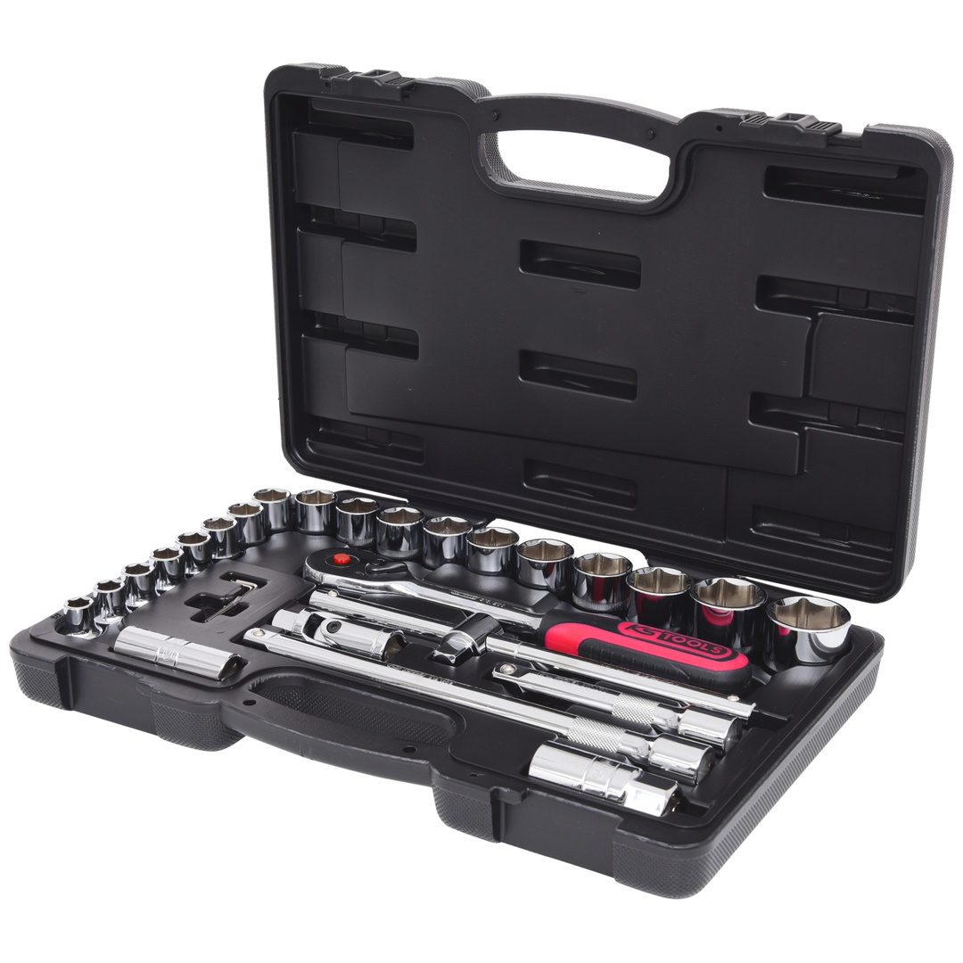 KS Tools 1/2 CHROMEplus Steckschlüssel-Satz, 28-tlg