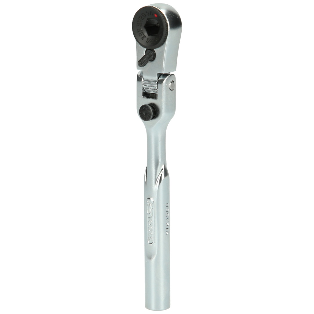 KS Tools 1/4 Bit-Gelenk-Umschaltknarre, Länge 119 mm