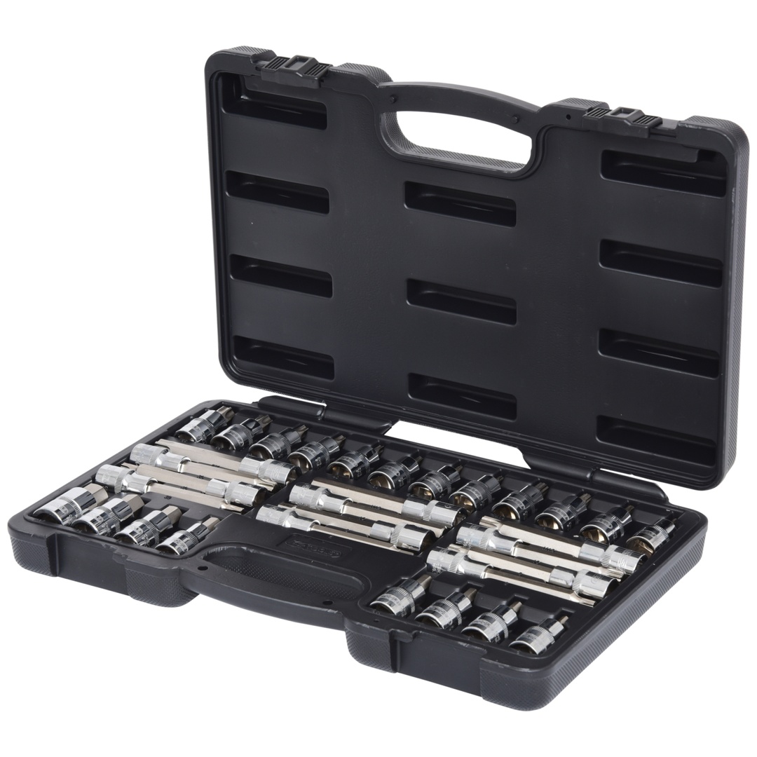 KS Tools 1/2 CHROMEplus Bit-Stecknuss-Satz, 32-tlg.