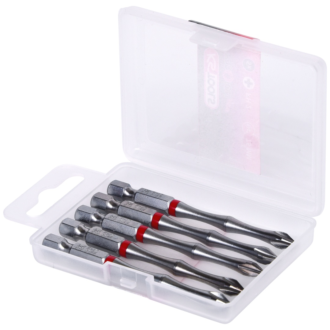 KS Tools 1/4 TORSIONpower Bit, 75 mm, PH2, 5er Pack