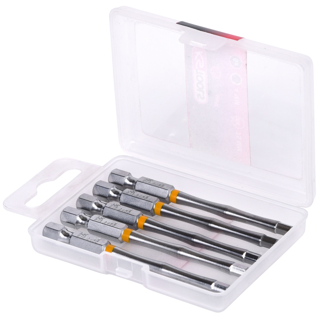 KS Tools 1/4 TORSIONpower Bit Innen6kant, 75 mm, 4 mm, 5er Pack