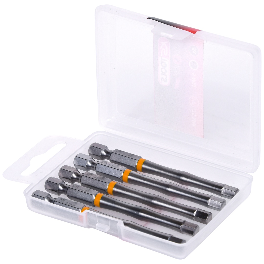 KS Tools 1/4 TORSIONpower Bit Innen6kant, 75 mm, 5 mm, 5er Pack