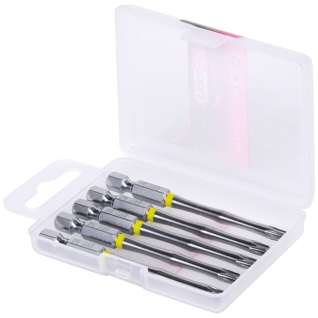 KS Tools 1/4 TORSIONpower Bit TX, 75 mm, T25, 5er Pack