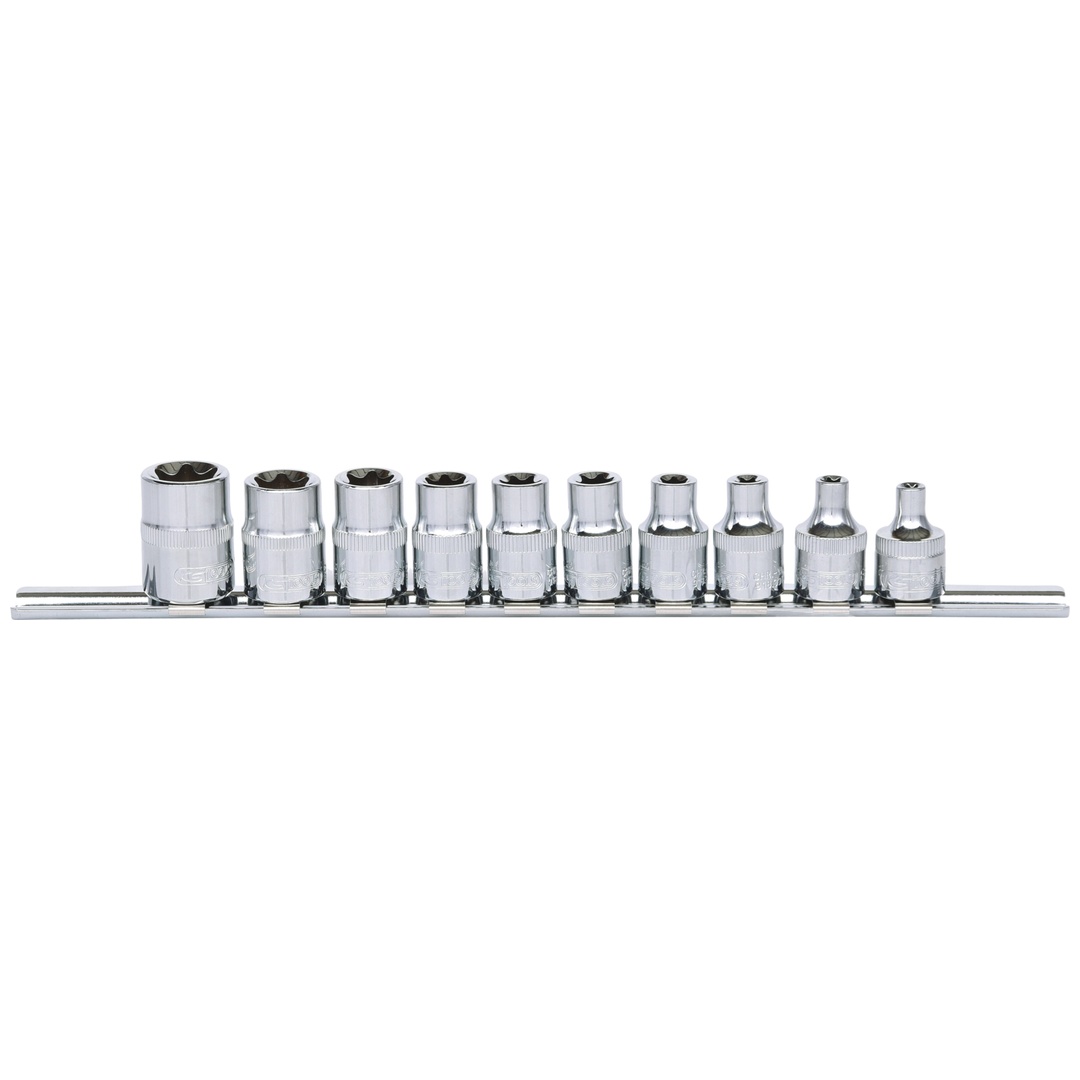 KS Tools 3/8 CHROMEplus TX-E Stecknuss-Satz, 10-tlg