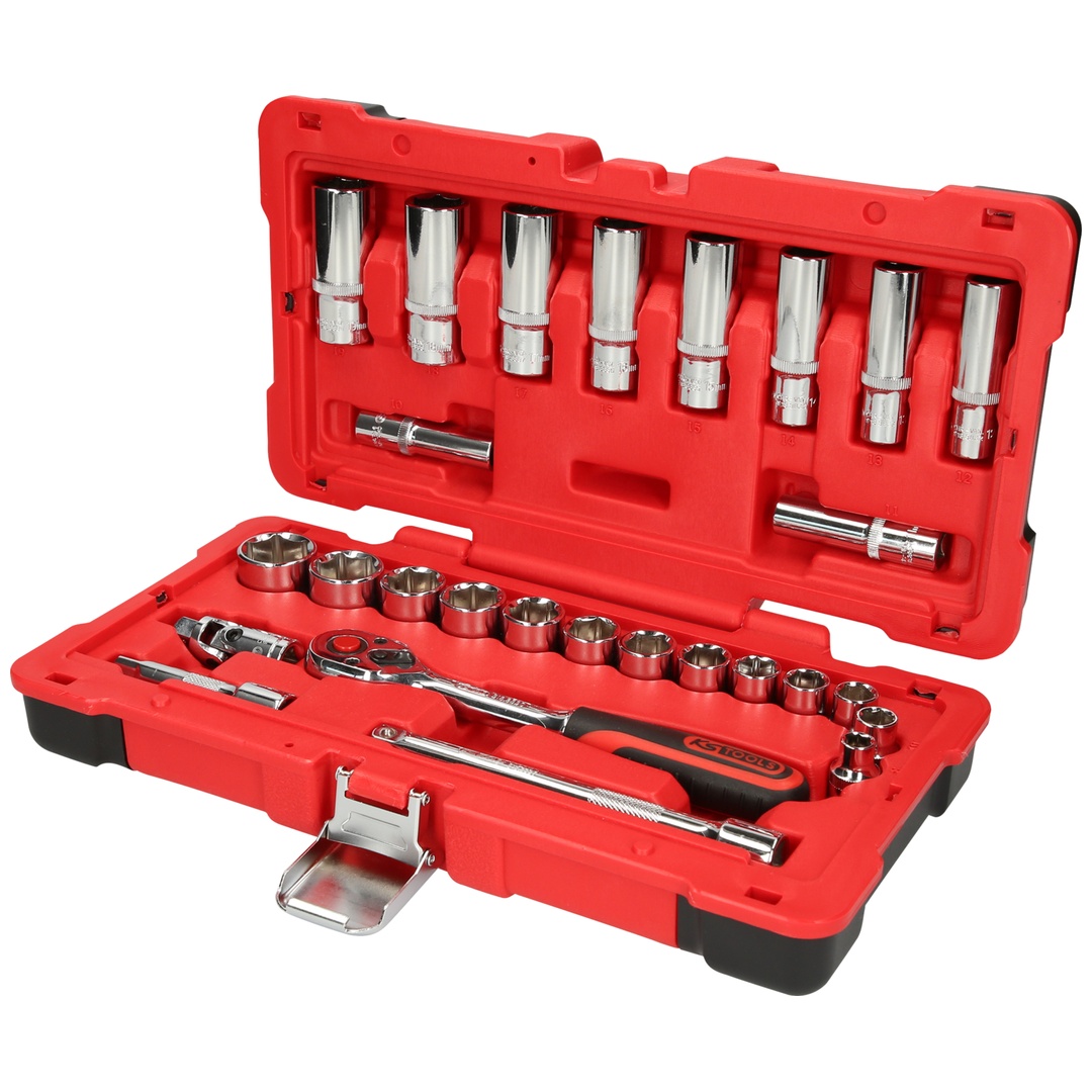 KS Tools 3/8 CHROMEplus Steckschlüssel-Satz, 27-tlg
