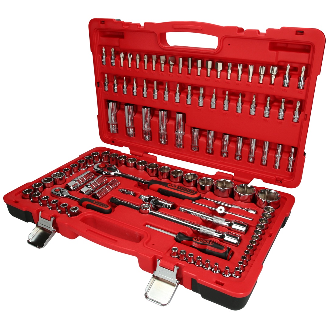KS Tools 1/4+1/2 CHROMEplus Steckschlüssel-Satz, 110-tlg