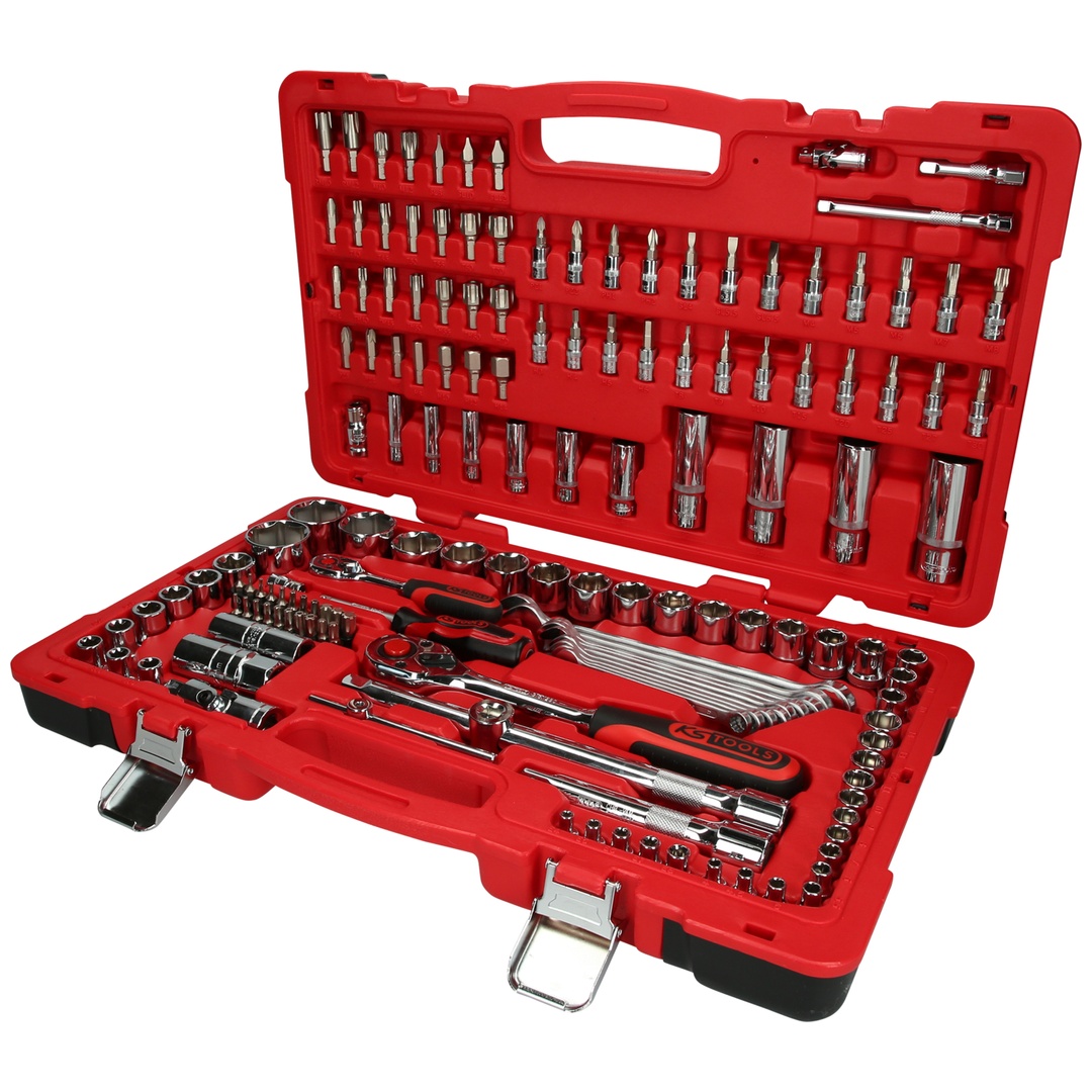 KS Tools 1/4+1/2 CHROMEplus Steckschlüssel-Satz, 151-tlg