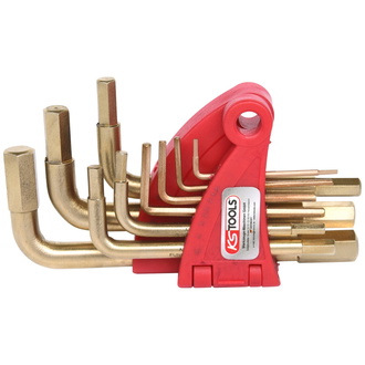 KS Tools BRONZEplus Innensechskant-Winkelstiftschlüssel-Satz 9-tlg.