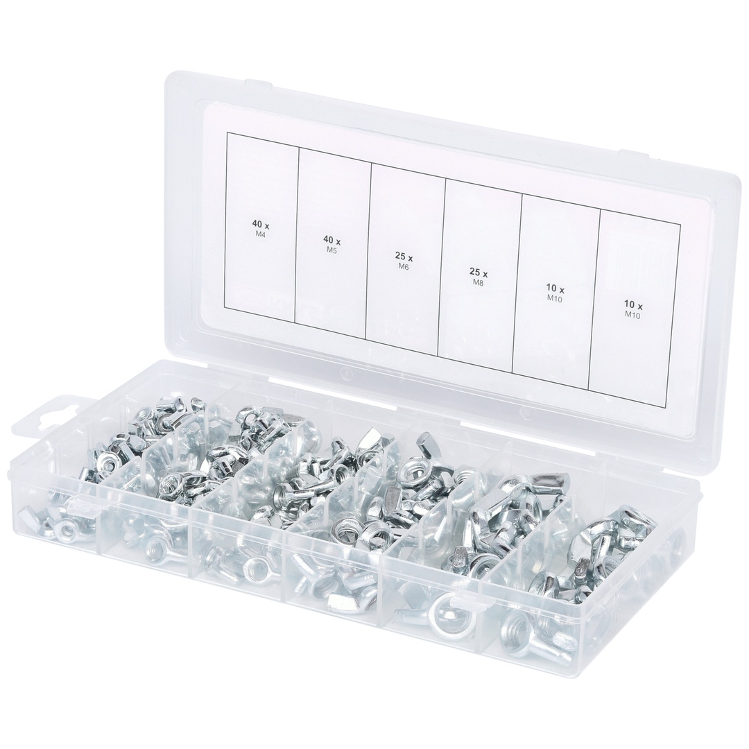 KS Tools Sortiment Flügelmuttern, 150-tlg