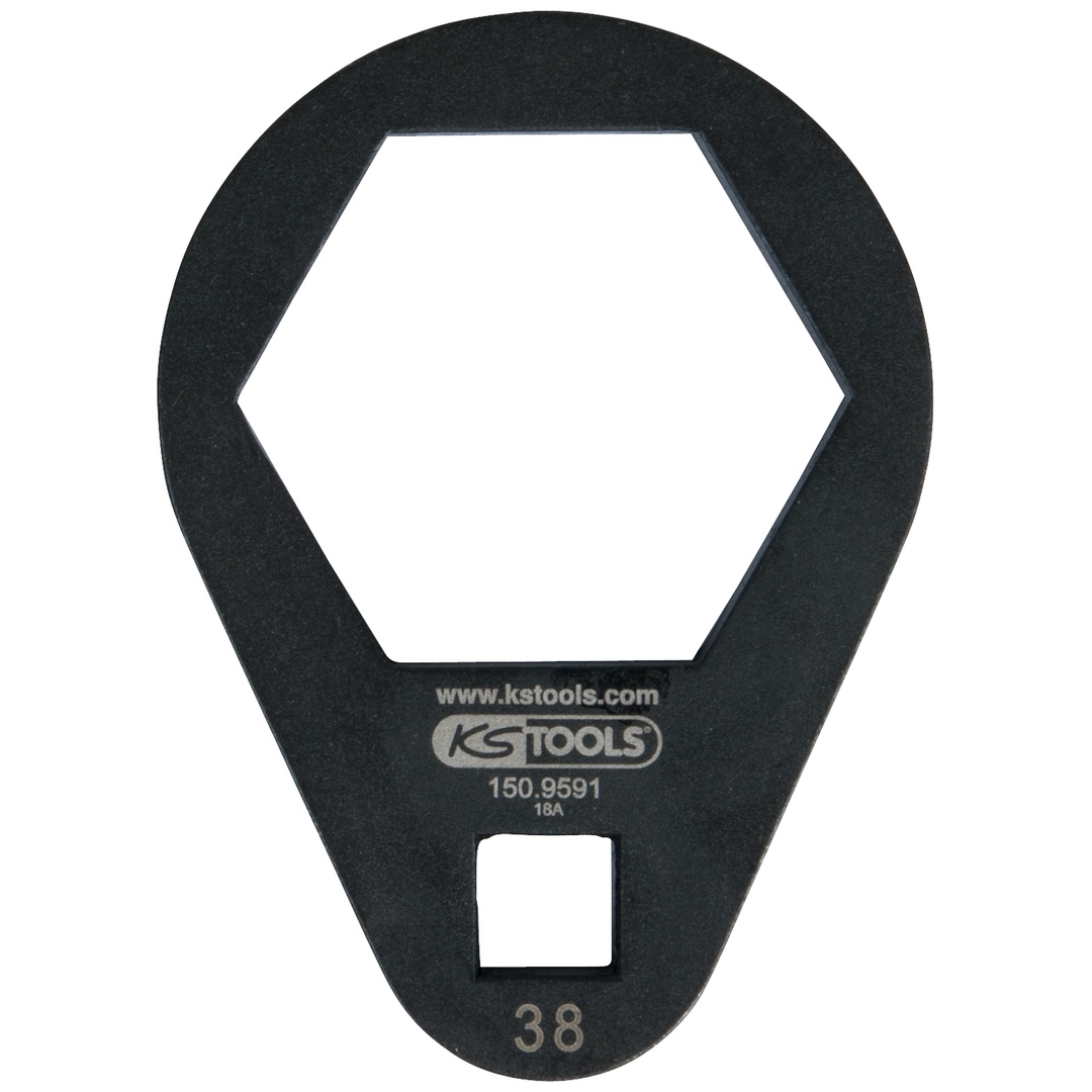 KS Tools 3/8 Einsteck-Ringschlüssel, extra flach, 38 mm