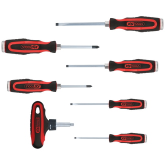 KS Tools ERGOTORQUEmax Schlagkappen-Schraubendreher-Satz, 7-tlg.