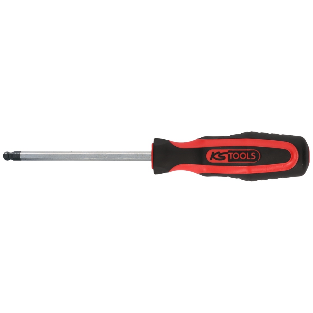 KS Tools ERGOTORQUEplus Schraubendreher Innensechskant mit Kugelkopf, 6,0 mm