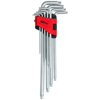 KS Tools Torx-Winkelstiftschlüssel-Satz, extra lang, 9-tlg.