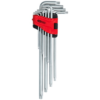 KS Tools Torx-Winkelstiftschlüssel-Satz, extra lang, 10-tlg.