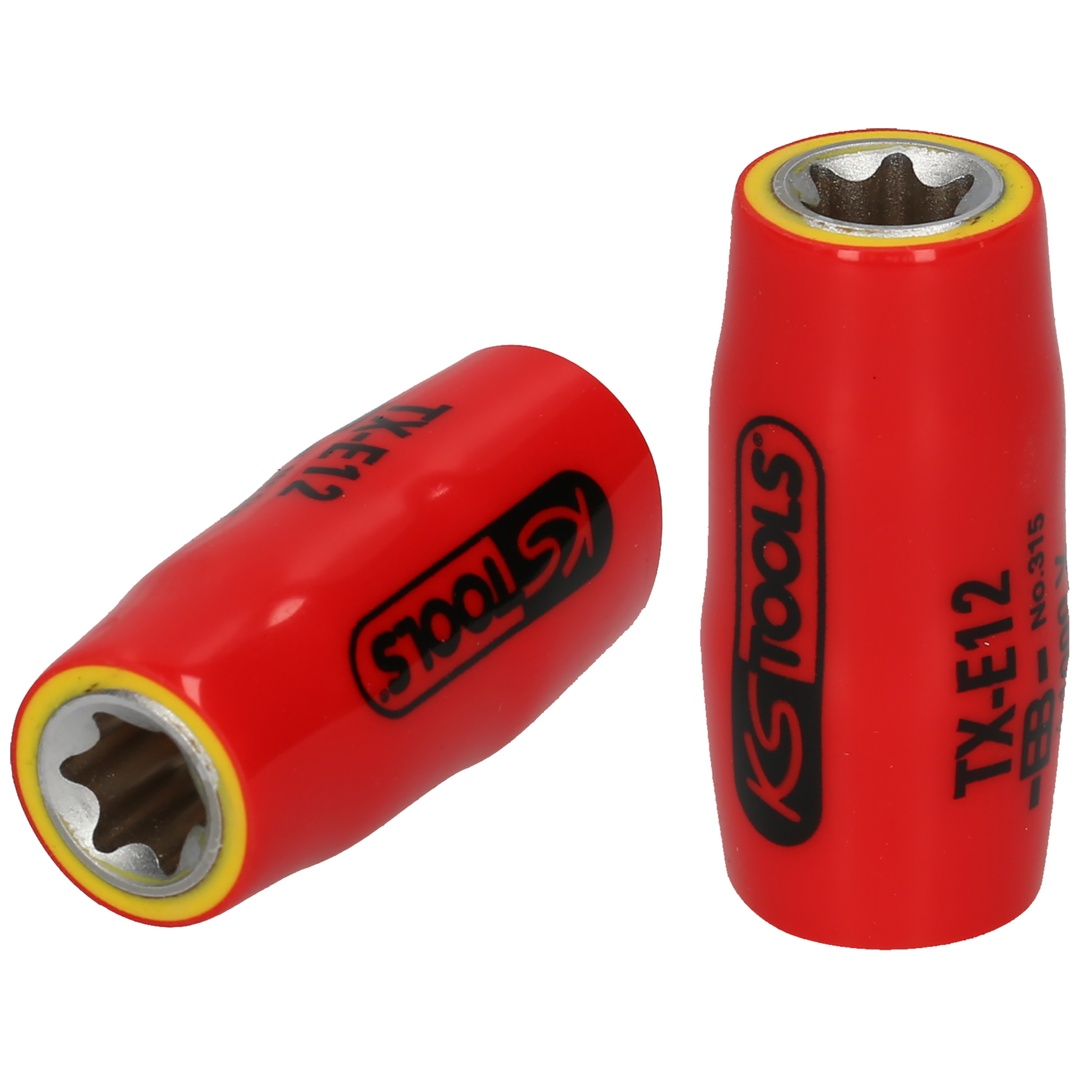 KS Tools 3/8 TX-E-Stecknuss mit Schutzisolierung, E7