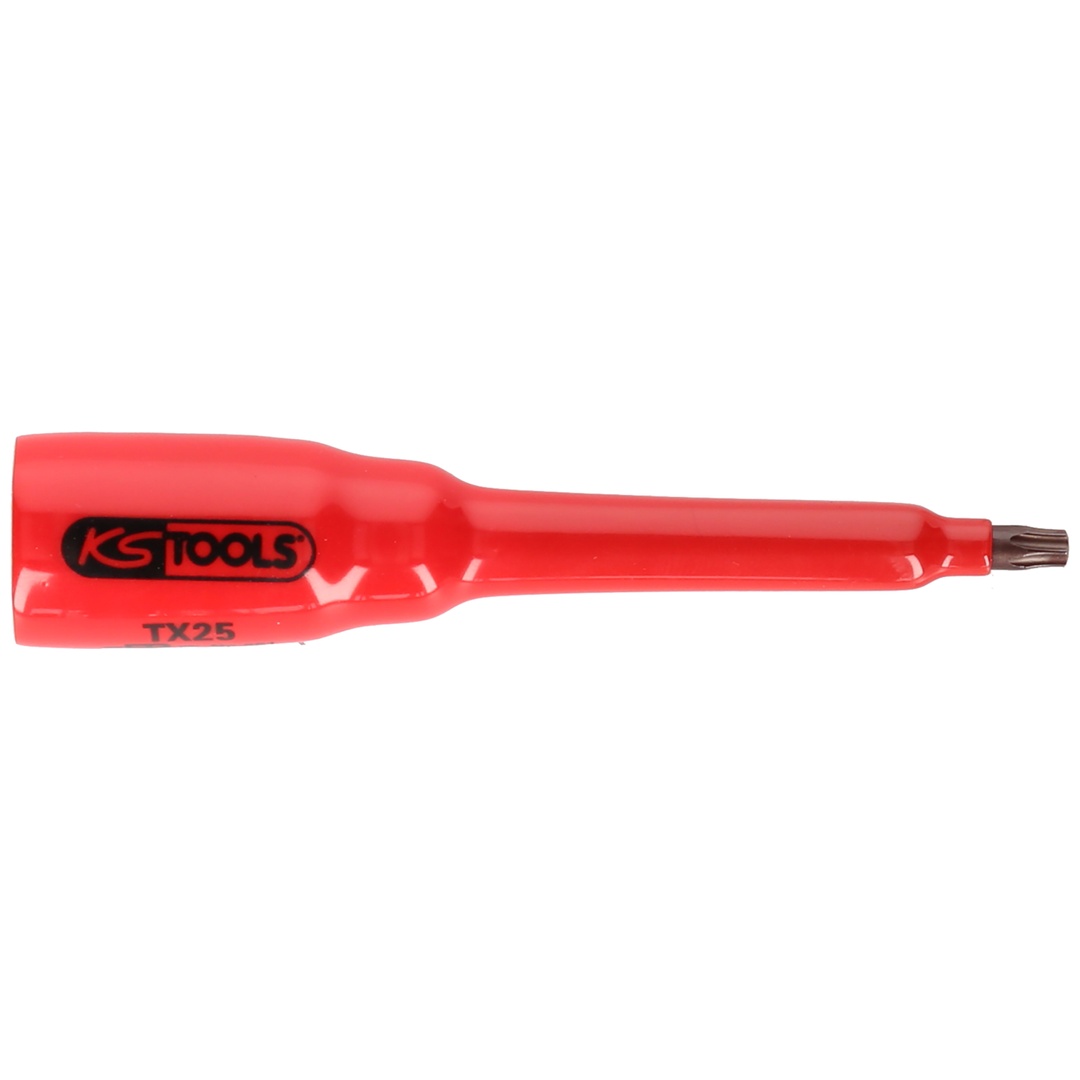 KS Tools 3/8 Bit-Stecknuss mit Schutzisolierung für TX-Schrauben, T30, lang