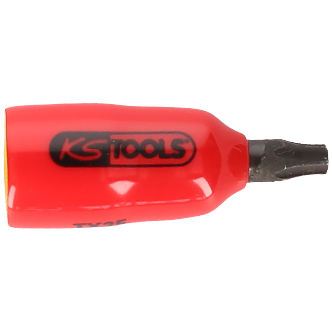 KS Tools 1/4 Bit-Stecknuss mit Schutzisolierung für TX-Schrauben, T25