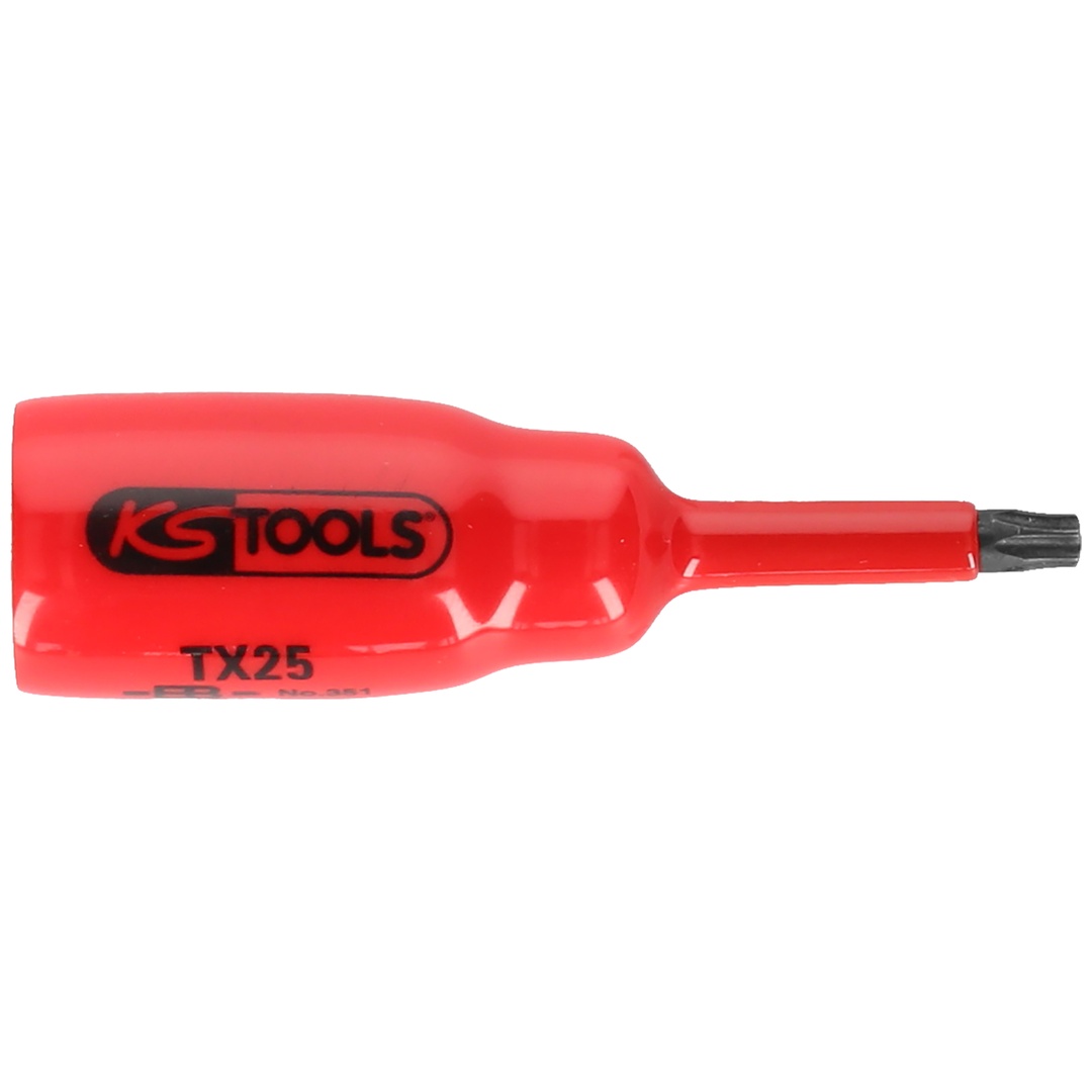 KS Tools 3/8 Bit-Stecknuss mit Schutzisolierung für TX-Schrauben, T30, kurz