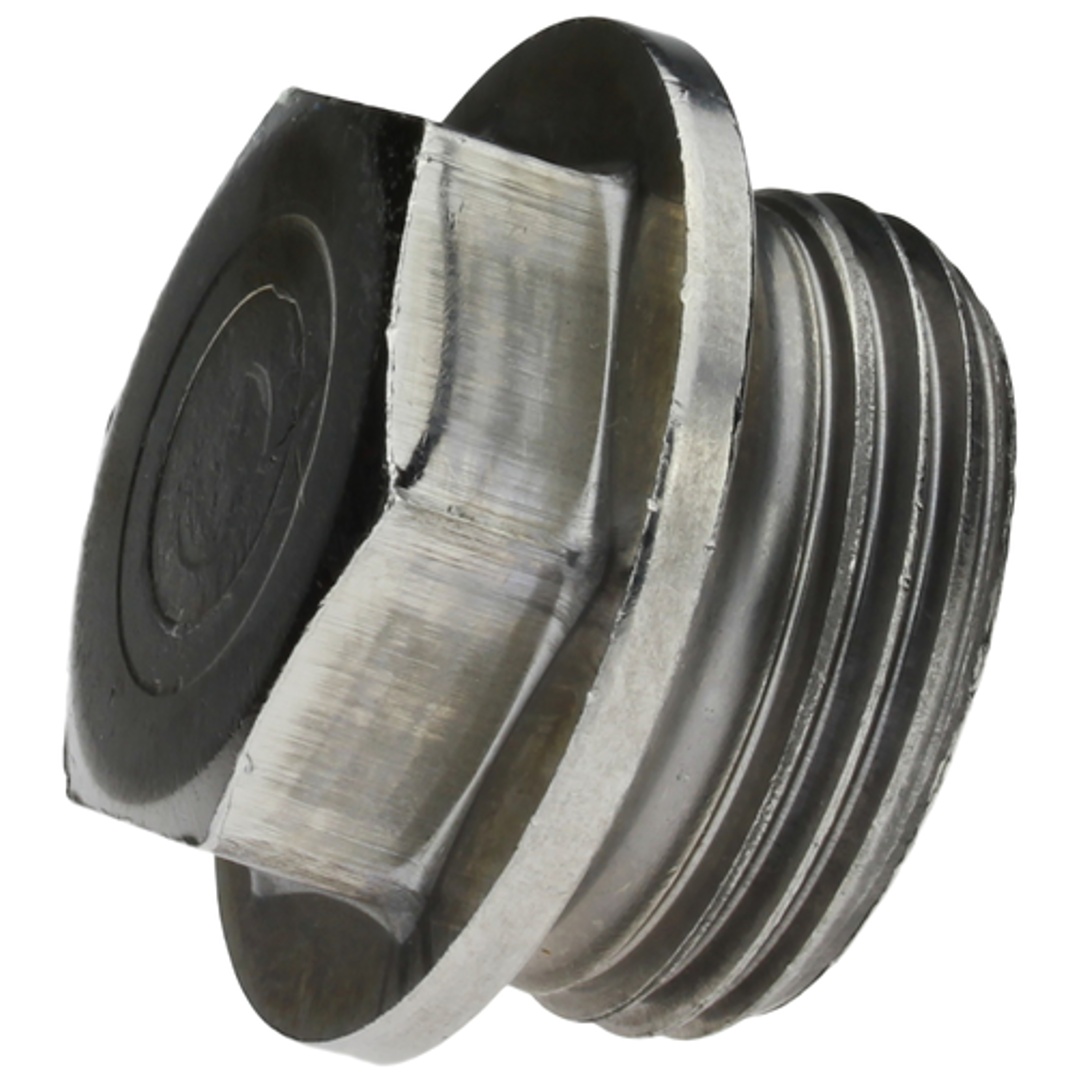 Reidl DIN 7604 Verschlussschrauben mit Außensechskant M 22 x 9, Stahl blank, mit Bund, kurz