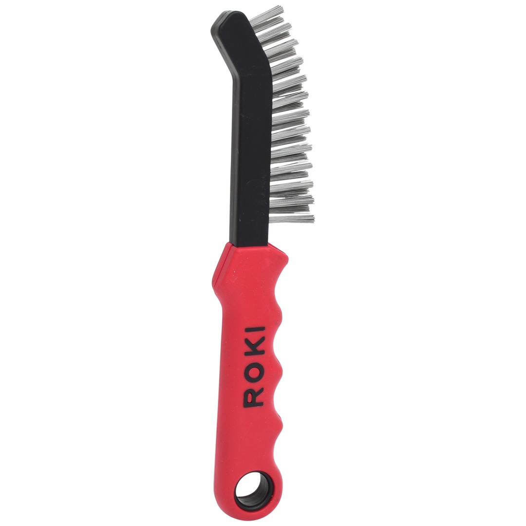 KS Tools Stahldraht-Bremssattel-Drahtbürste 2-reihig, spitz