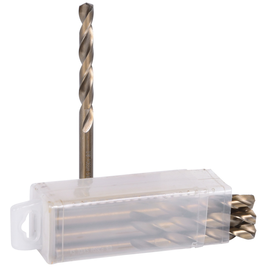 KS Tools HSS-G Co 5 Spiralbohrer, 9 mm, 10er Pack