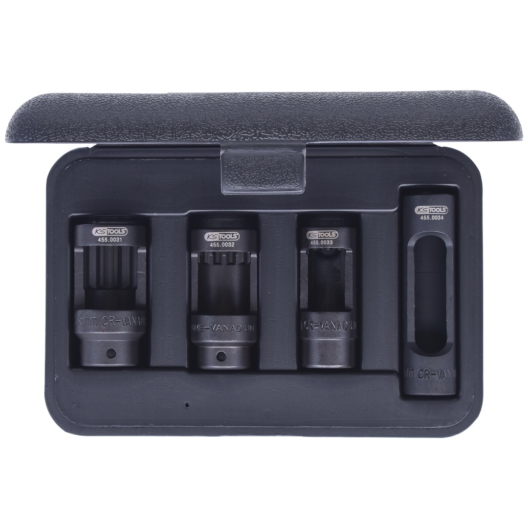 KS Tools 1/2 Diesel-Injektoren-Stecknuss-Satz, 4-tlg