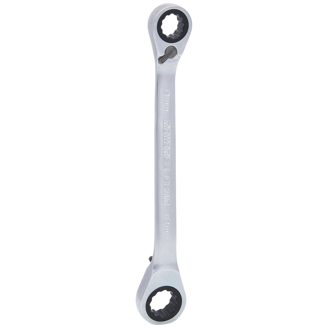 KS Tools GEARplus Doppel-Ratschenringschlüssel umschaltbar 8x10 mm