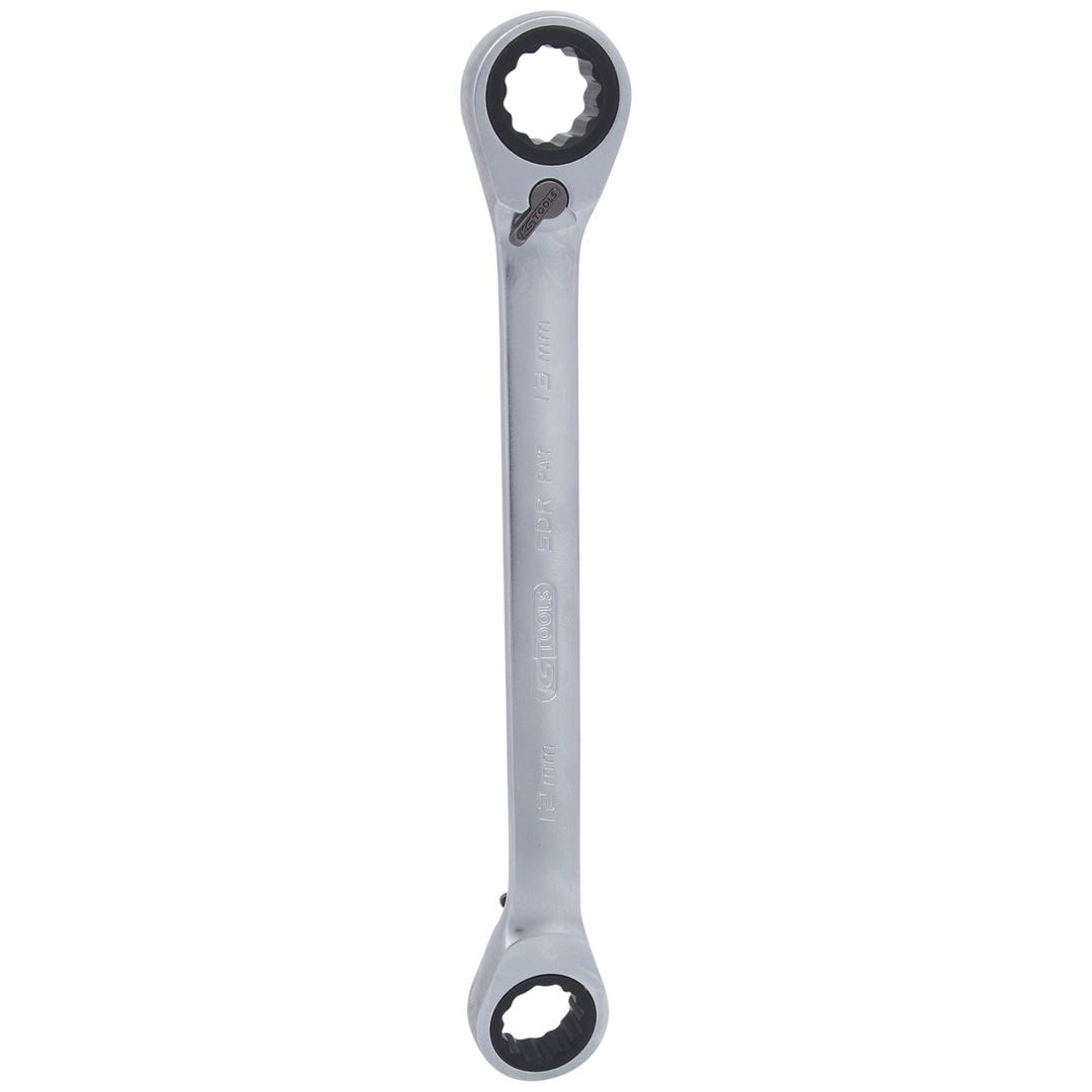 KS Tools GEARplus Doppel-Ratschenringschlüssel umschaltbar 12x13 mm