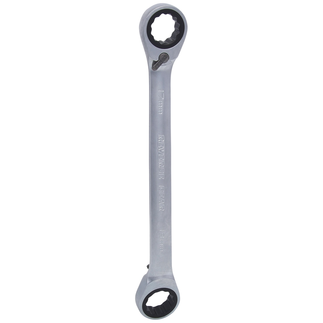 KS Tools GEARplus Doppel-Ratschenringschlüssel umschaltbar 17x19 mm