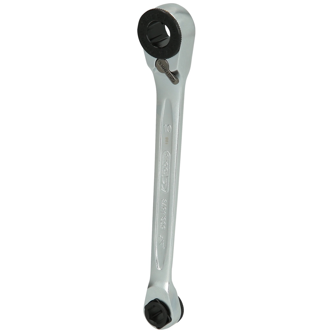 KS Tools GEARplus Mini-Bit-Umschalt-Ratschenringschlüssel, 1/4x10 mm