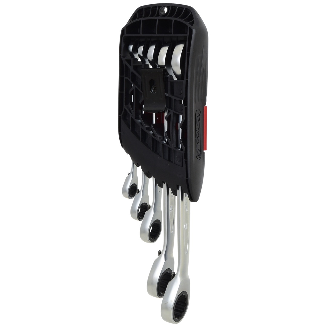 KS Tools DUO GEAR Ringmaulschlüssel-Satz,Maul-Ratschenfunktion,5-tlg., umschaltbar