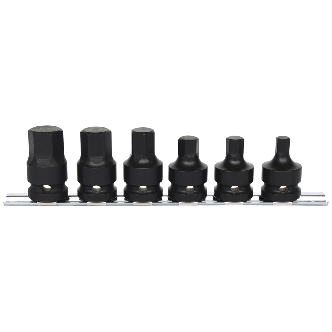 KS Tools 1/2 Kraft-Bit-Stecknuss-Satz, kurz, 6-tlg