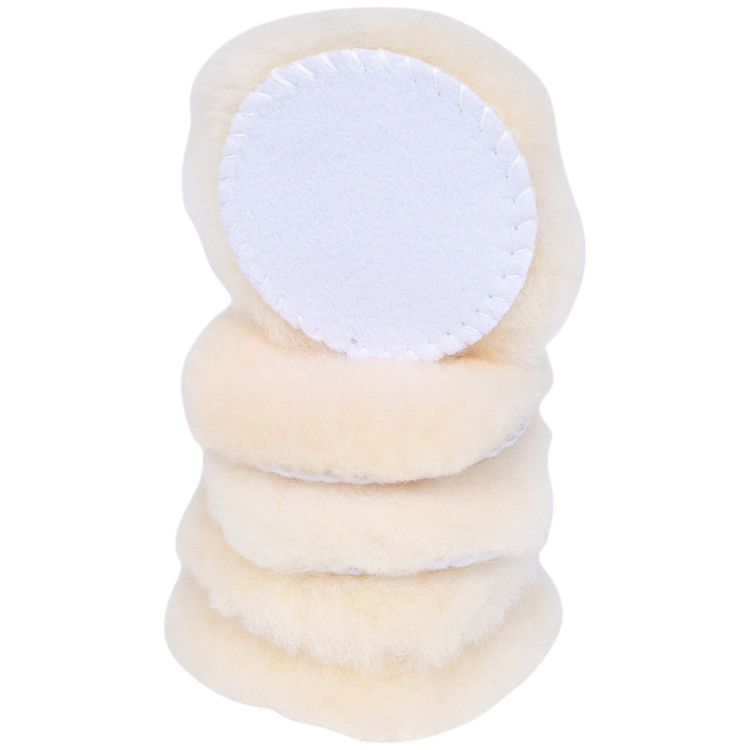 KS Tools Polierpad Lammfell, Ø 80,0mm, 5er Pack