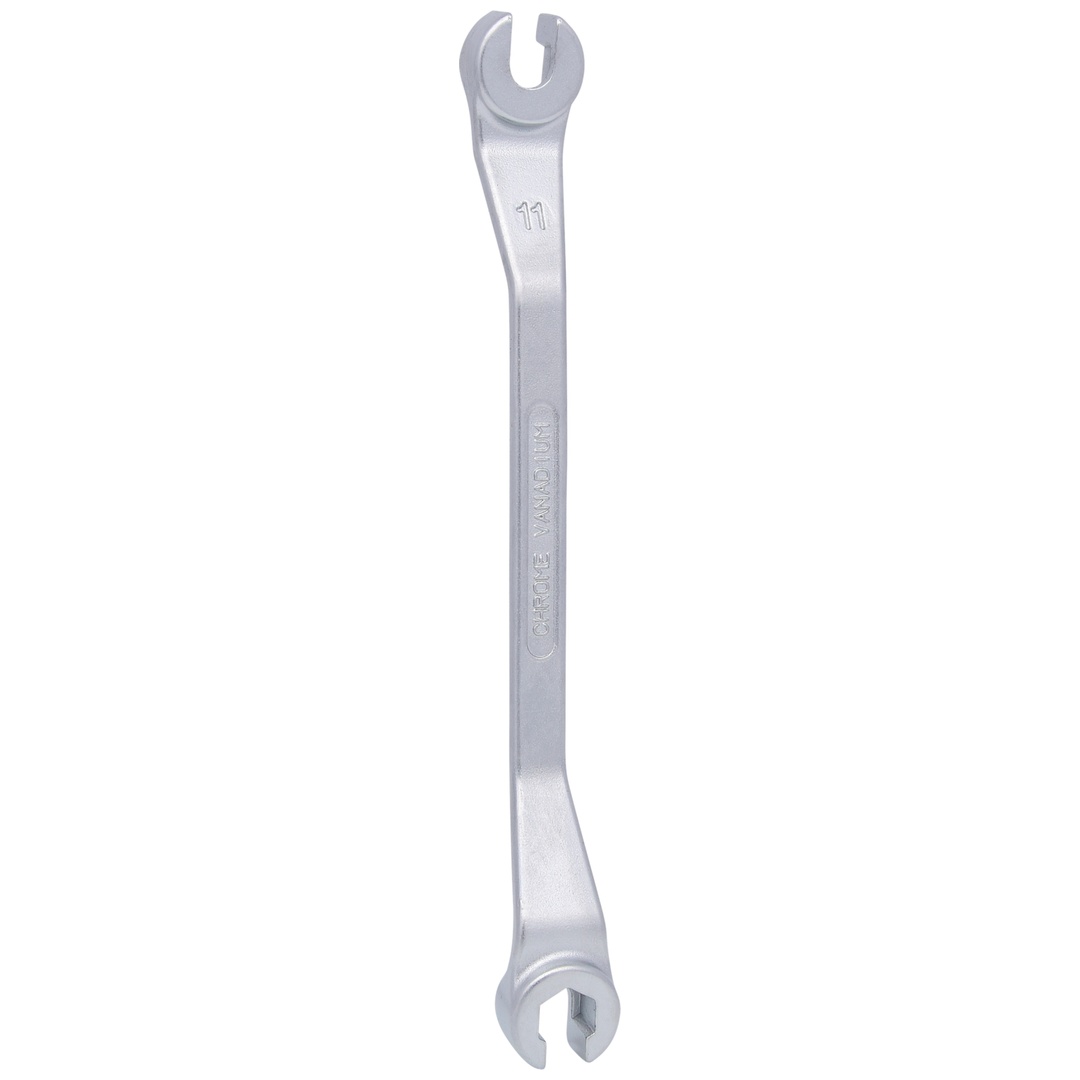 KS Tools CHROMEplus Offener Doppel-Ringschlüssel, gekröpft, 10x11 mm