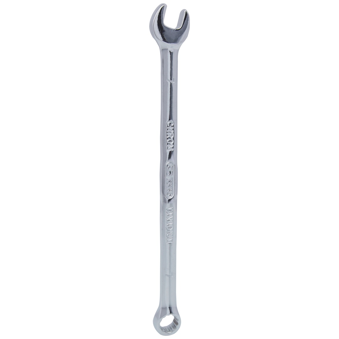 KS Tools CHROMEplus Ringmaulschlüssel, abgewinkelt, 7 mm