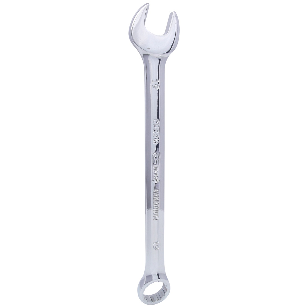 KS Tools CHROMEplus Ringmaulschlüssel, abgewinkelt, 19 mm
