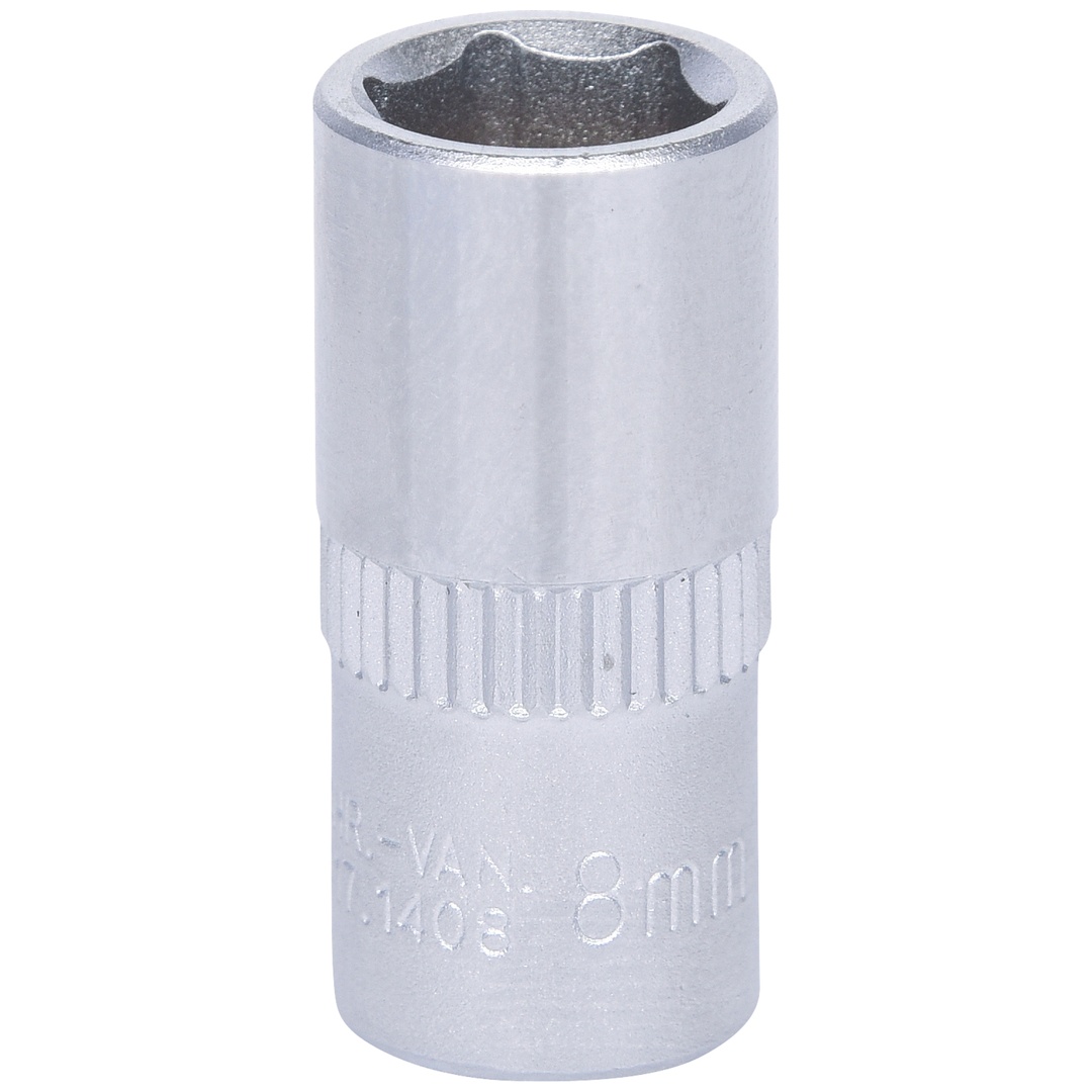 KS Tools Sechskant-Stecknuss 9 Mm – 1/4 Zoll Antrieb, Chrom Vanadium – Kurze Ausführung Für Handbetrieb