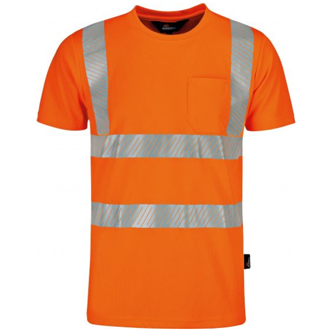 Vizwell Herren Warnschutz-T-Shirt  VWTS3NO Gr. XS warnorange