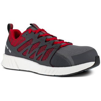 Reebok Sicherheitshalbschuh Fusion Flexweave Sport OX IB1070 S1P ESD Gr.37 grau/rot/weiß