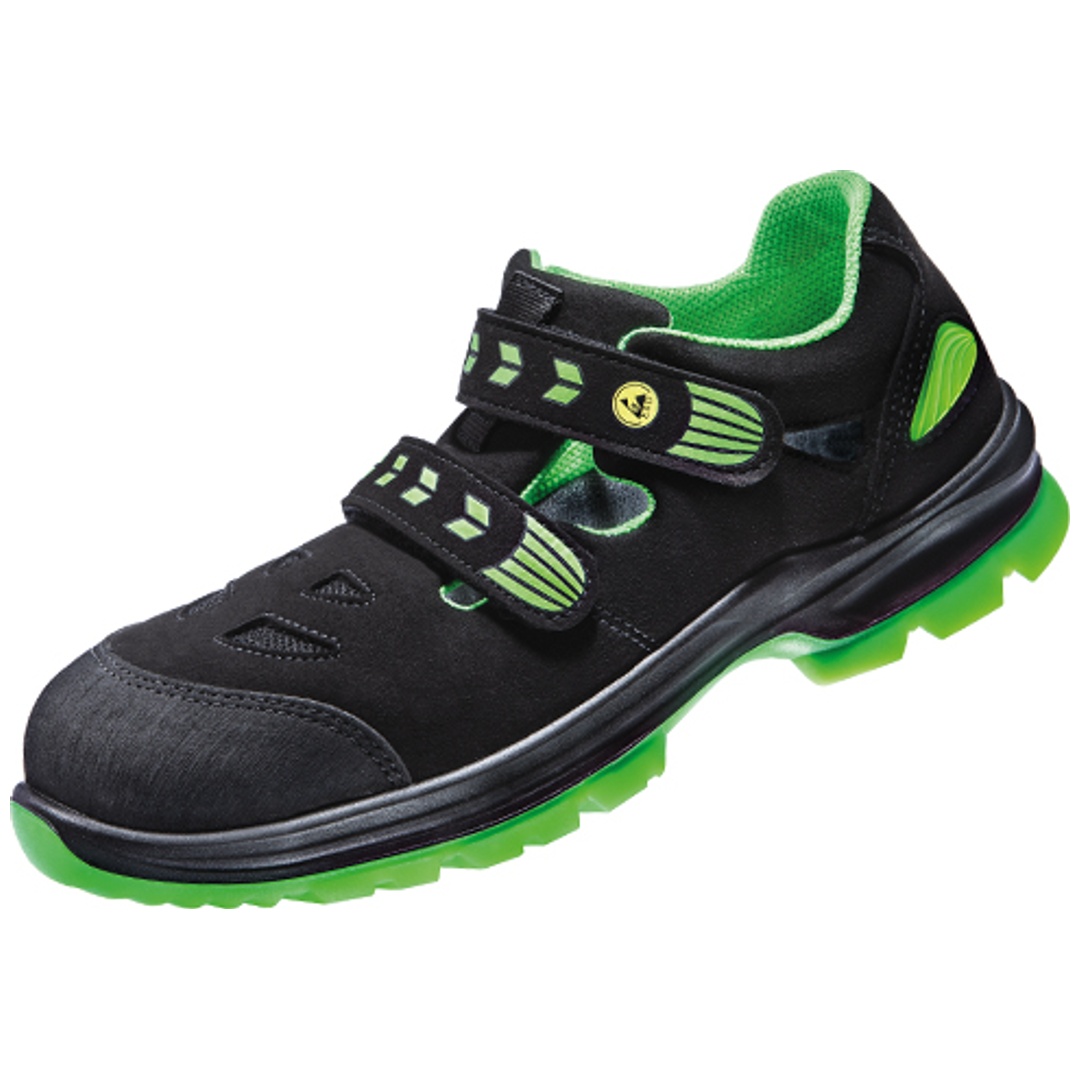 Atlas Sicherheitssandale SL 265 XP 2.0 green S1P ESD SRC DGUV W 10 Gr. 49 schwarz/grün