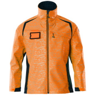 Mascot Softshelljacke mit Reflexeffekte 19202 Gr. 2XL hi-vis orange/schwarzblau