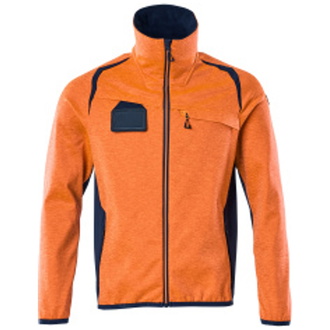 Mascot ACCERLATE Fleecepullover mit Reißverschluss 19403 Gr. 2XL hi-vis orange/schwarzblau