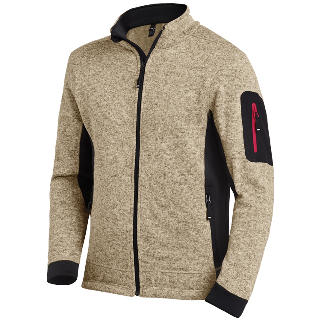 FHB Strickjacke Christoph 79595 Gr. L beige/schwarz