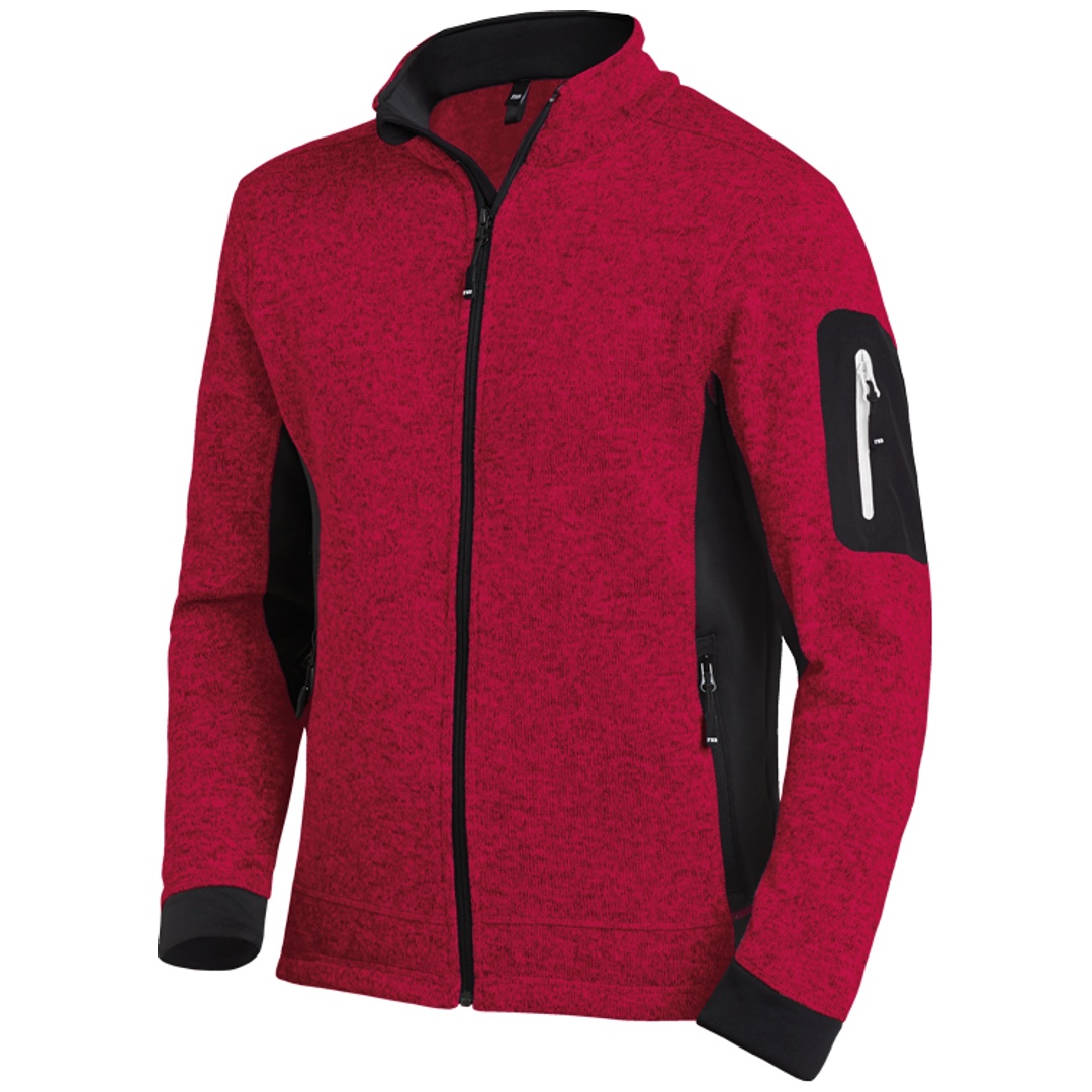 Fhb Strickjacke Christoph 79595 Gr. L Rot/schwarz