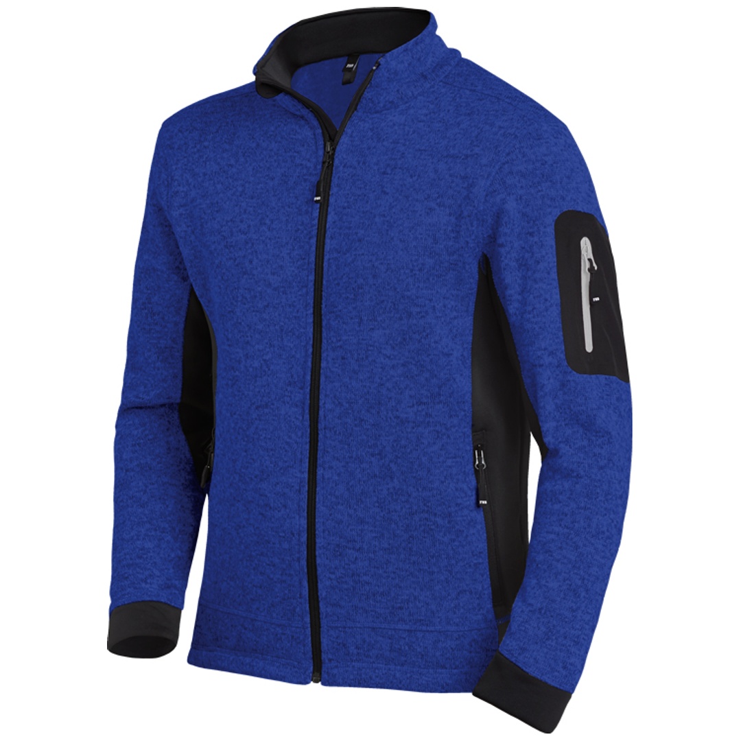 FHB Strickjacke Christoph 79595 Gr. S royalblau/schwarz