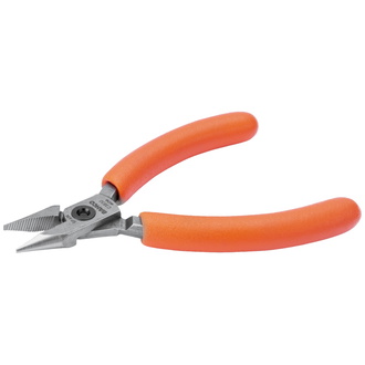 Bahco Kompakte Flachrundzangen mit orangefarbenen PVC-Griffen 144 mm