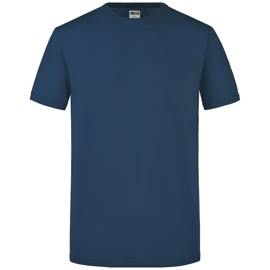 James & Nicholson Figurbetontes Rundhals-T-Shirt Herren Slim Fit JN911 Gr. M navy
