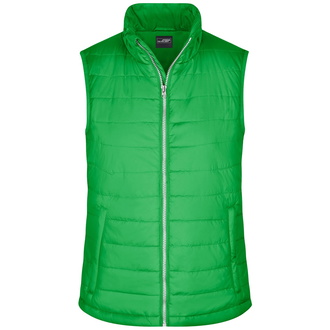 James & Nicholson leichte, wattierte Damensteppweste JN1135 Gr. XL grün